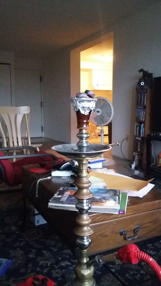Customer photo review of Egyptian Clay Hookah Bowl