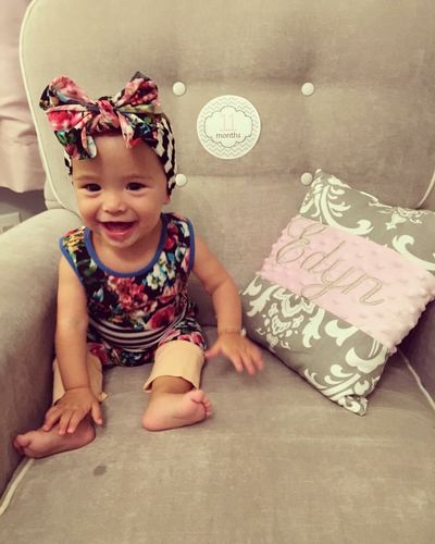 baby bling jersey bow