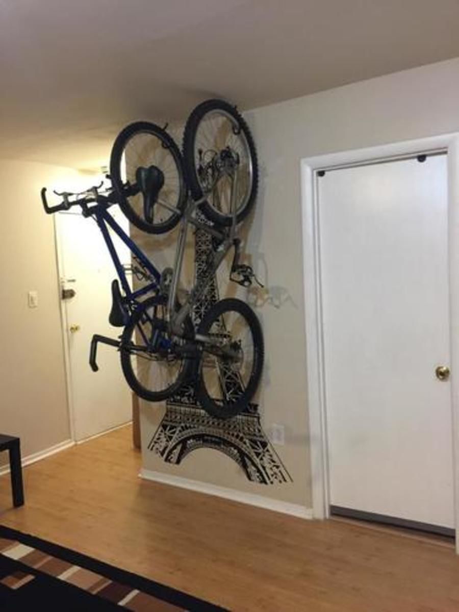 Customer photo review of Eiffel Tower Wall Decal. Paris France. #877
