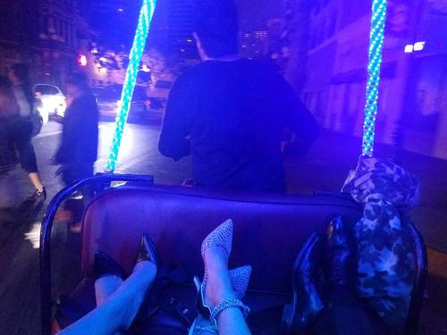 Customer photo review of "Sassy Dalmatian " Yin Yang Strappy Ankle Pump