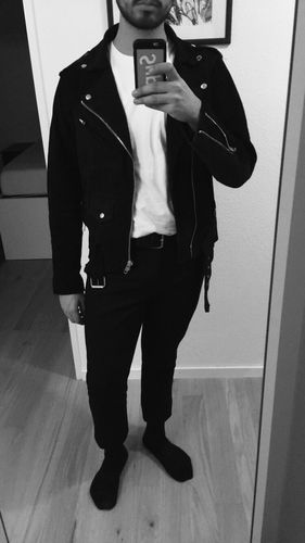 Customer photo review of Biker Suede Black
