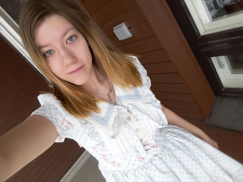 Customer photo review of S/M/L Pink/Blue Live in Merry-go-round Dress SP152516