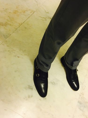 Customer photo review of Double Monk Straps - Black