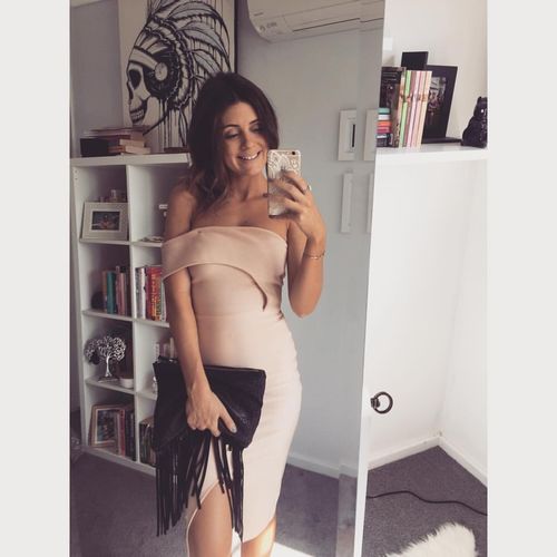Customer photo review of Ava Dress | BLUSH PINK