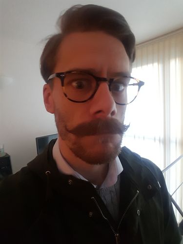 Customer photo review of DUBS STACHE CREAM - FIRM HOLD - BAY RUM