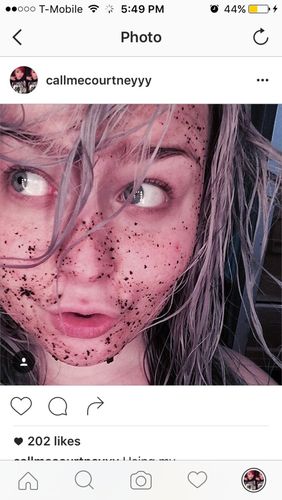 Customer photo review of Coffee Face & Body Scrub