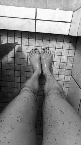 Customer photo review of Coffee Face & Body Scrub