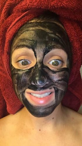 Customer photo review of Activated Charcoal Face Mask