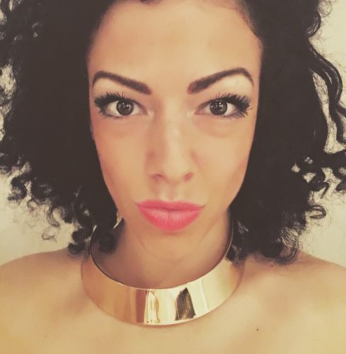 Customer photo review of Cleo Gold Choker