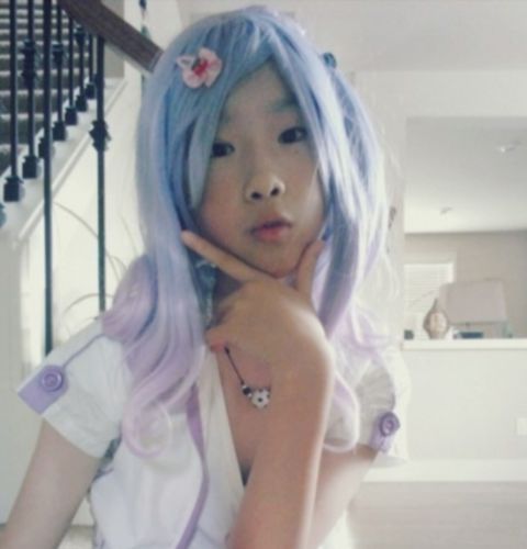Customer photo review of Lolita Gradient Ramp Purple Wig SP165272