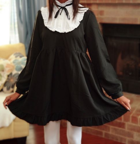Customer photo review of Black Cutie Lolita Falbala Dress SP154238