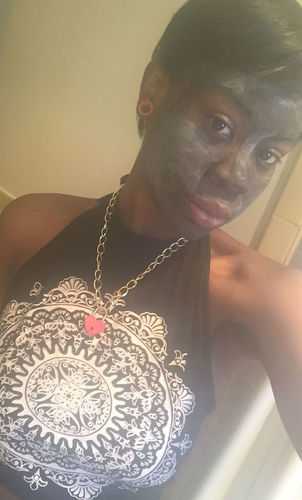 Customer photo review of Activated Charcoal Face Mask