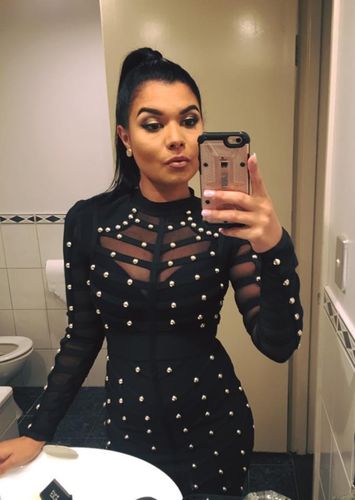 Customer photo review of Studded Affair Dress | BLACK