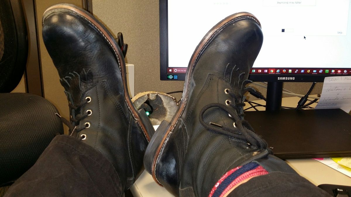 I love my pskaufman detour work boots. The leather is buttery soft and