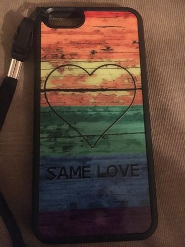 Customer photo review of Same Love iPhone Case