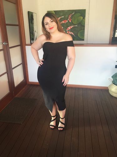 Customer photo review of Ava Dress | BLACK