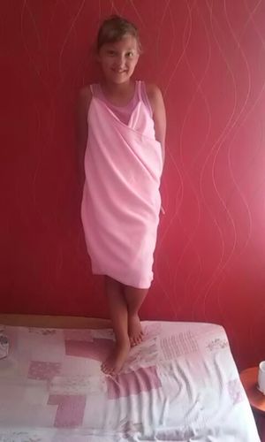 Customer photo review of Towel Dress - Wearable Towel