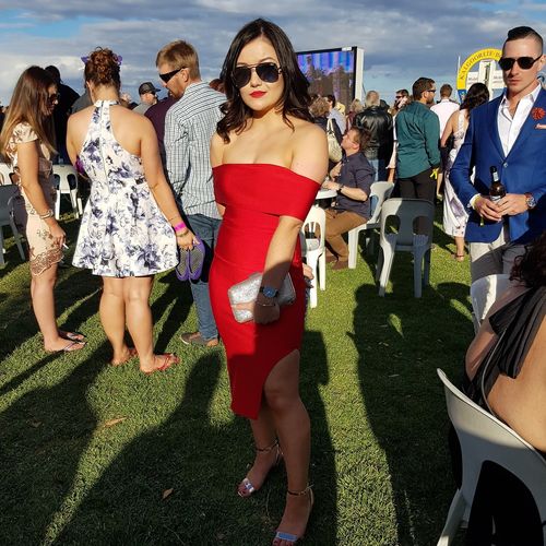 Customer photo review of Olivia Dress | RED
