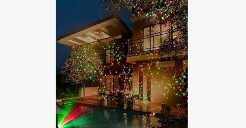 Customer photo review of Christmas Lights Waterproof Projector