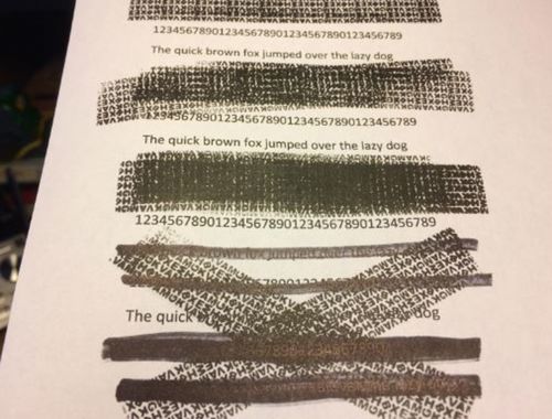 Customer photo review of Identity Theft Roller Protection Stamp