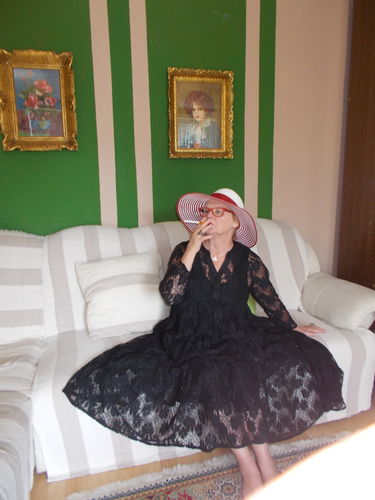 Customer photo review of Floral Loose Women Casual Retro Linen Dress