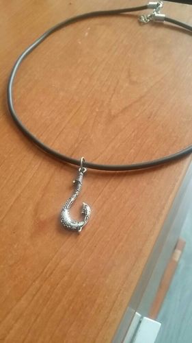 Customer photo review of Maui Fishing Hook Necklace - Offer