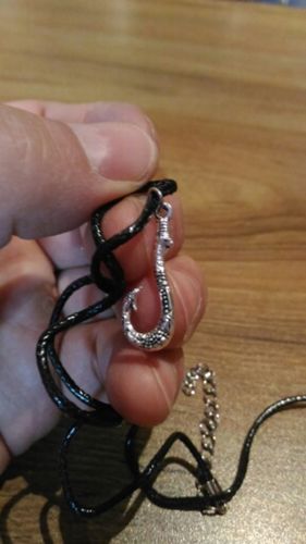 Customer photo review of Maui Fishing Hook Necklace - Offer