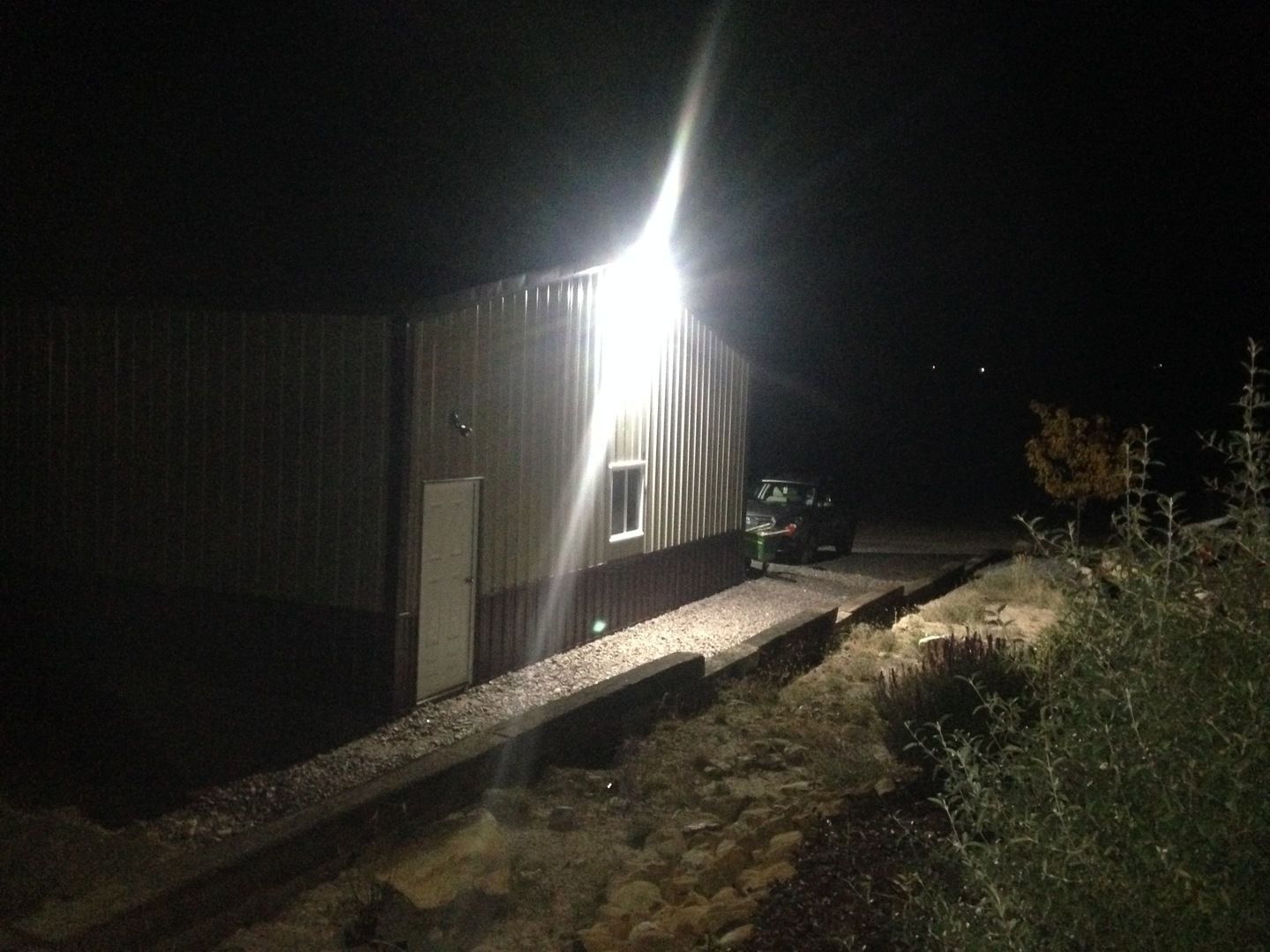 Customer photo review of LED Wall Pack 80W 5700K Forward Throw 10,173 Lumens