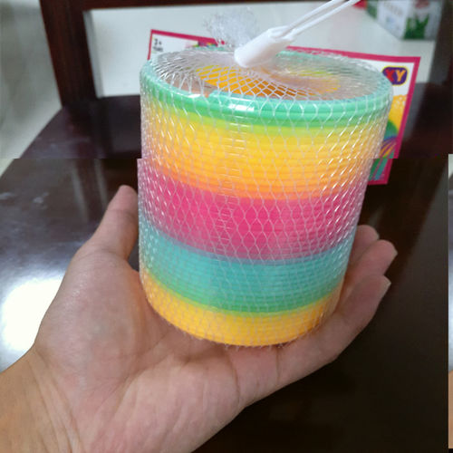 Customer photo review of Magic Rainbow Slinky - Offer