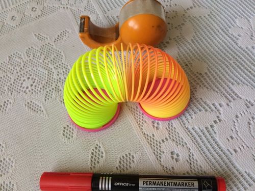 Customer photo review of Magic Rainbow Slinky - Offer