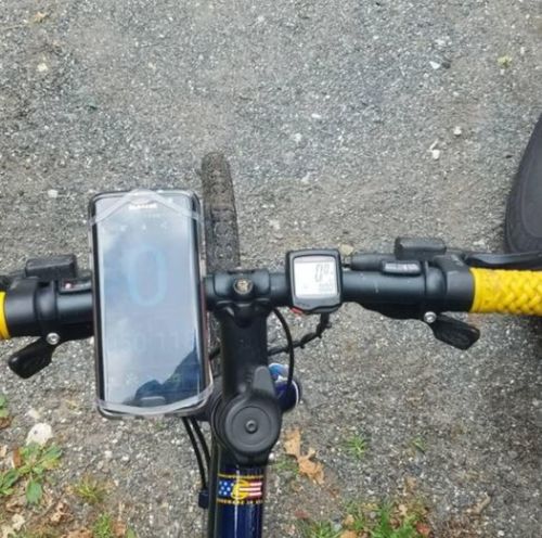 Customer photo review of RAPIDMOUNT - SMARTPHONES ON HANDLE BARS IN SECONDS - Offer