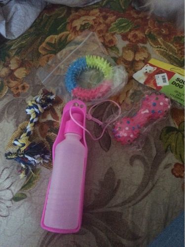 Customer photo review of Portable Pet Water Bottle