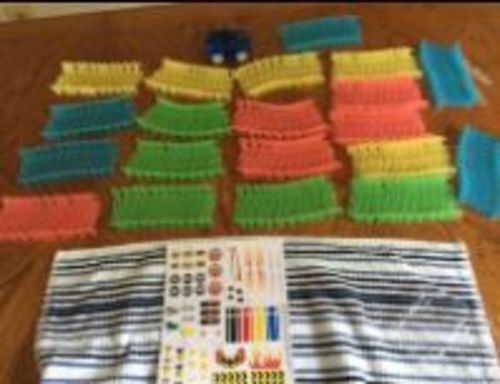 Customer photo review of Glow Tracks Racing Set