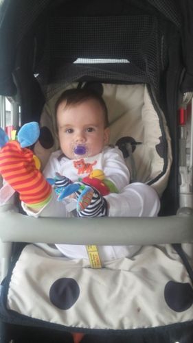 Customer photo review of Cute Animal Rattle & Stocks for Baby (4 pc)