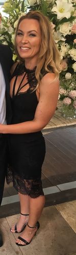 Customer photo review of Victoria Lace Dress | BLACK