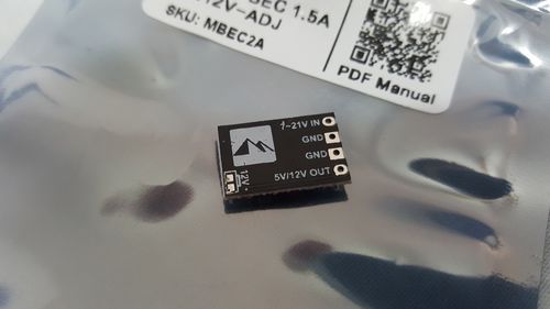 Customer photo review of Matek Adjustable 5V/12V Micro BEC