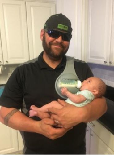 Customer photo review of Hands Free Baby Bottle Holder