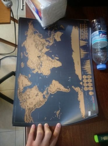 Customer photo review of Wanderlust Map