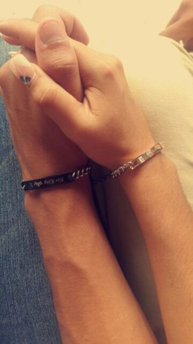 Customer photo review of Premium Her King & His Queen Bracelets (2 Pc)