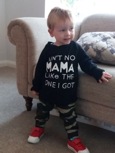 Customer photo review of Ain't No Mama Top And Camo Pant Set (4-24 Months)