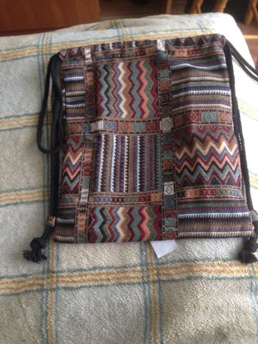 Customer photo review of Bohemian Knitted Backpack