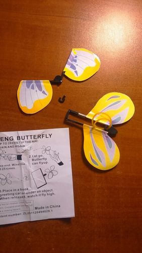 Customer photo review of The Magic Flying Butterfly (5 pc set)