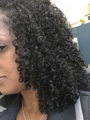 Customer photo review of Pure Flaxseed Gel with Organic Castor Oil for Strengthening Hair & Vanilla Berry Fragrance