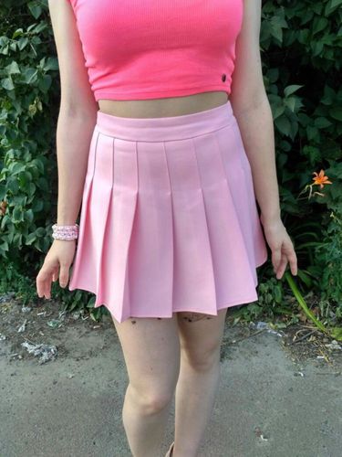 Customer photo review of TENNIS PLEATED SKIRT