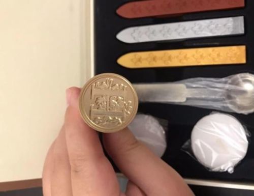 Customer photo review of ALPHABET WAX SEAL SET