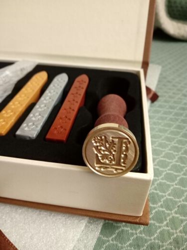 Customer photo review of ALPHABET WAX SEAL SET