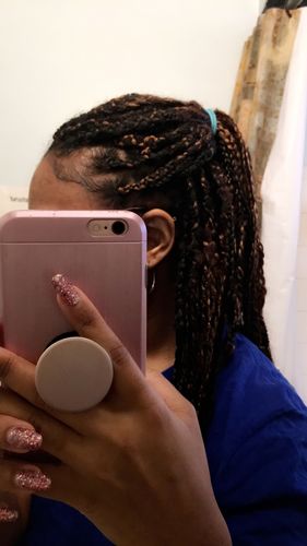 Customer photo review of Pure Flaxseed Gel with Organic Castor Oil for Strengthening Hair & Vanilla Berry Fragrance