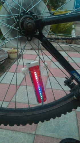 Customer photo review of Bicycle LED Wheel Lights