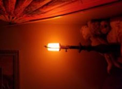 Customer photo review of LED Flame Effect Light Bulb