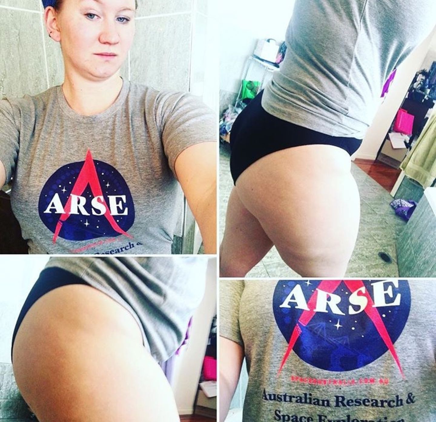 Customer photo review of Launch Tee - Grey